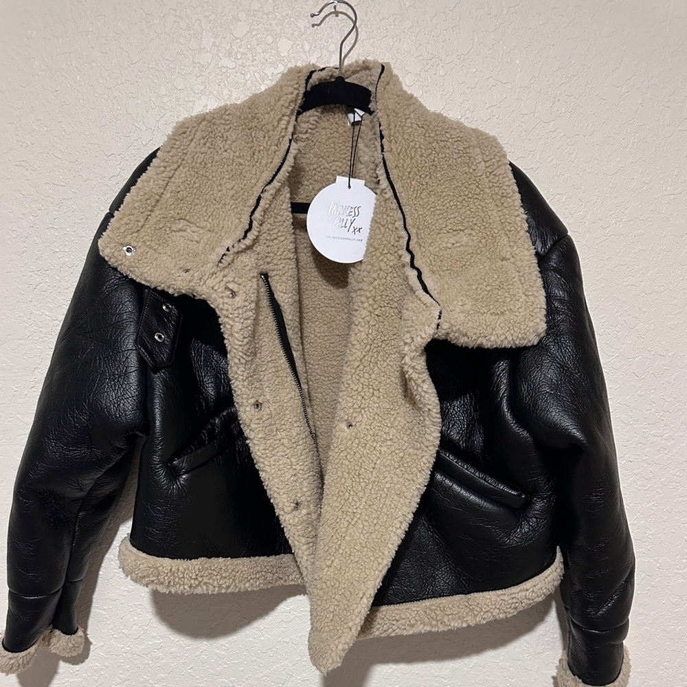 Princess Polly Kimmons Faux Leather Jacket Size 0 Fits up to a medium - Picture 7 of 7